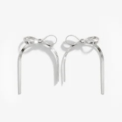 Sweet Bow Earrings Silber