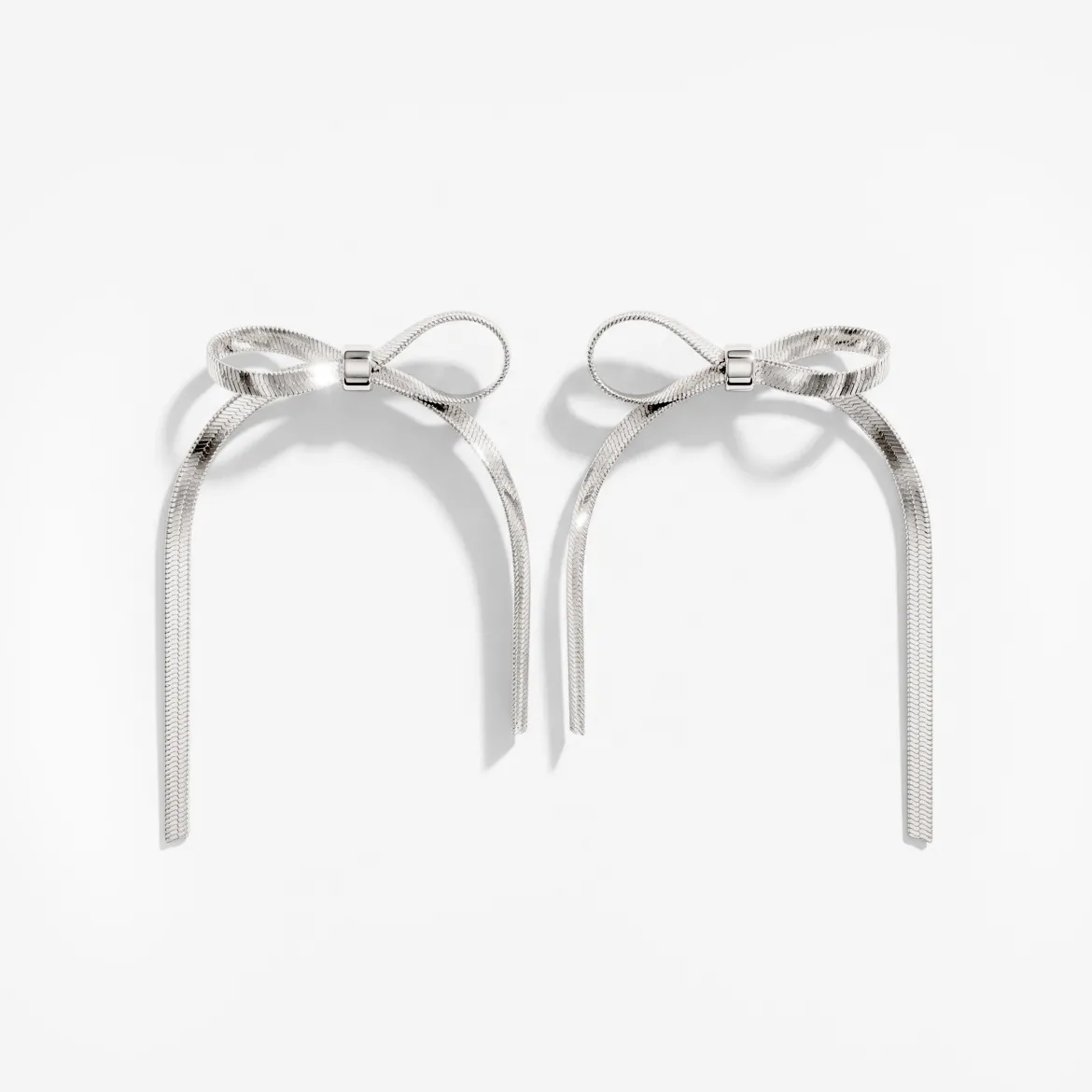 Sweet Bow Earrings Silber