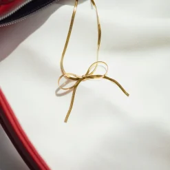 Sweet Bow Necklace Gold