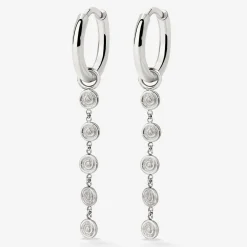Sweet Swirl Hoop Set Small Silber