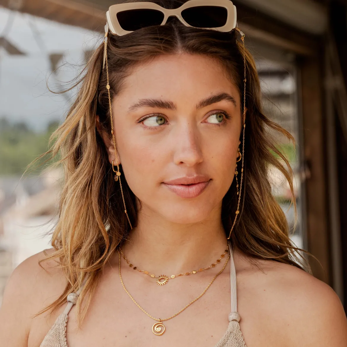 Sweet Swirl Necklace Gold