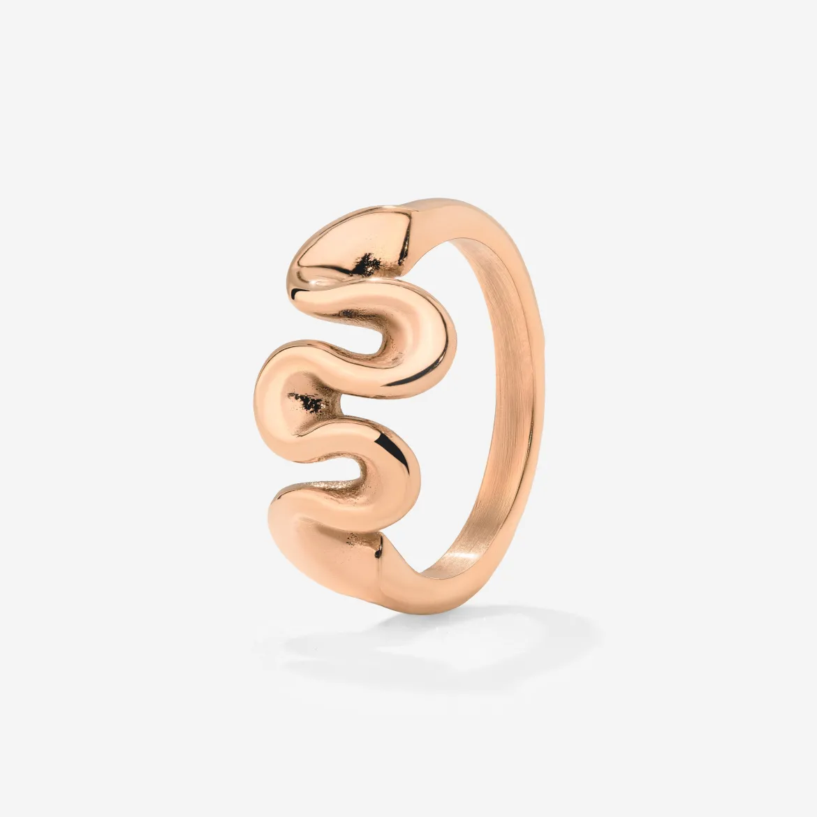 Swirl Ring Roségold