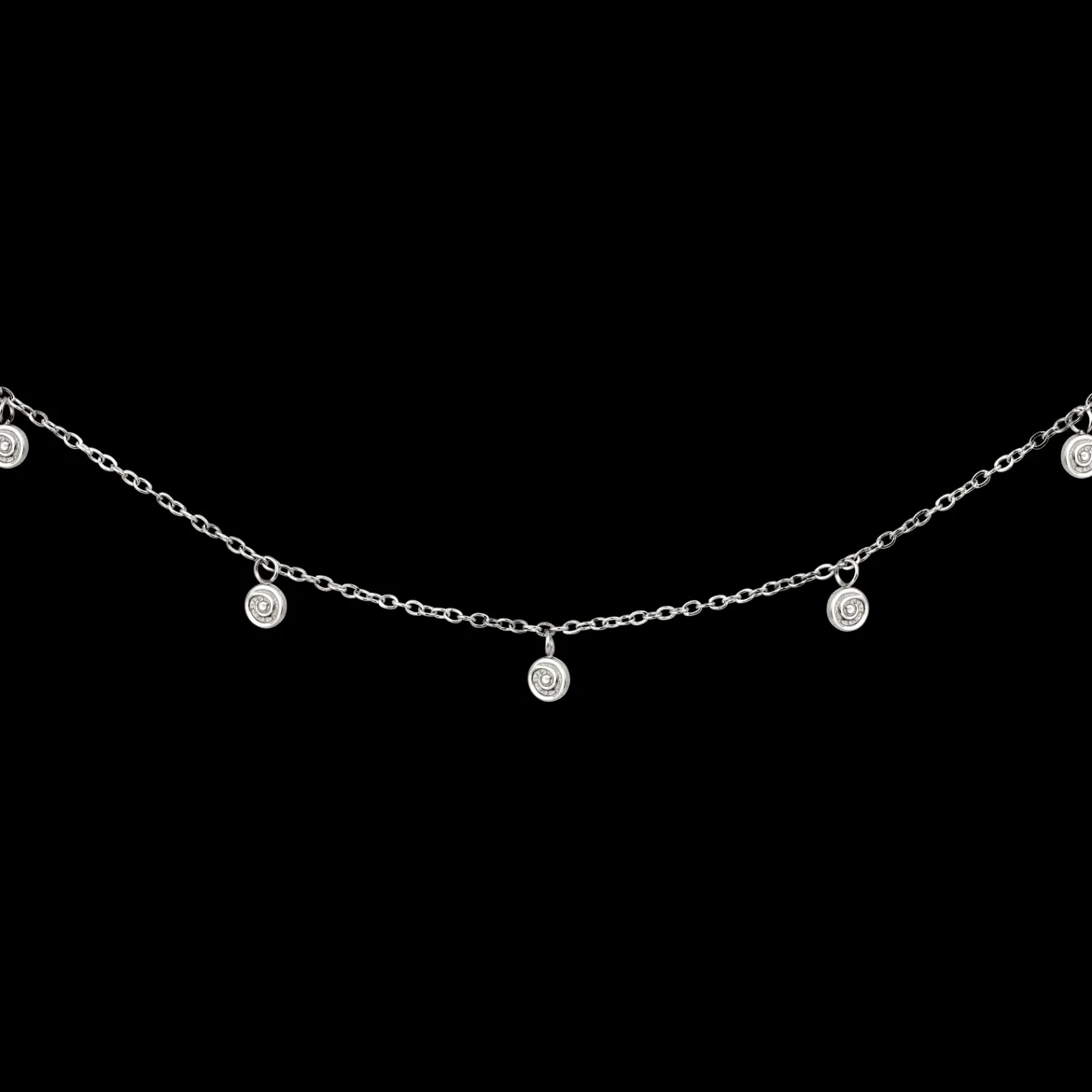 Swirl'n Choker Silber