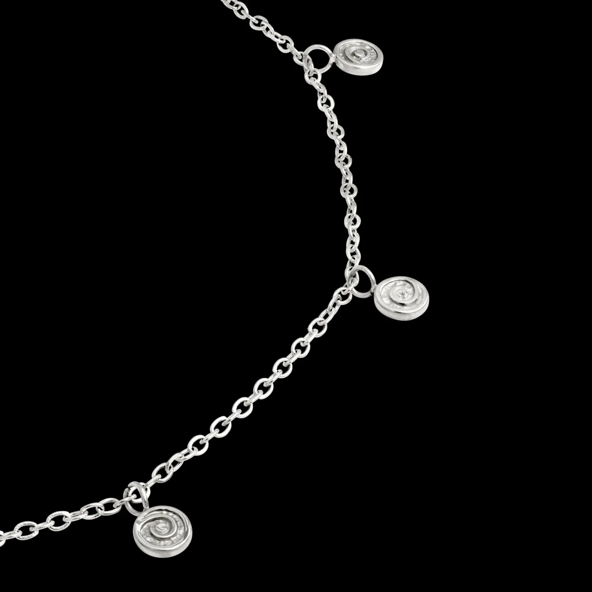 Swirl'n Choker Silber