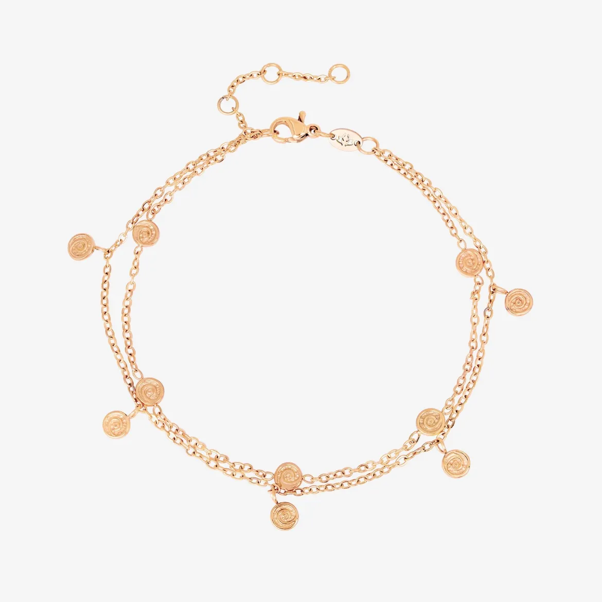 Swirl'n Double Bracelet Roségold