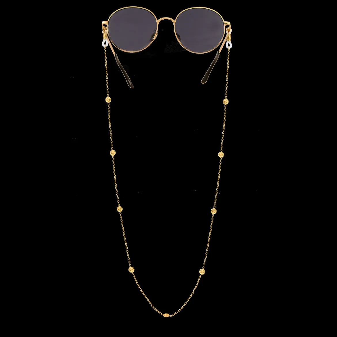 Swirl'n Sunglasses Chain Gold