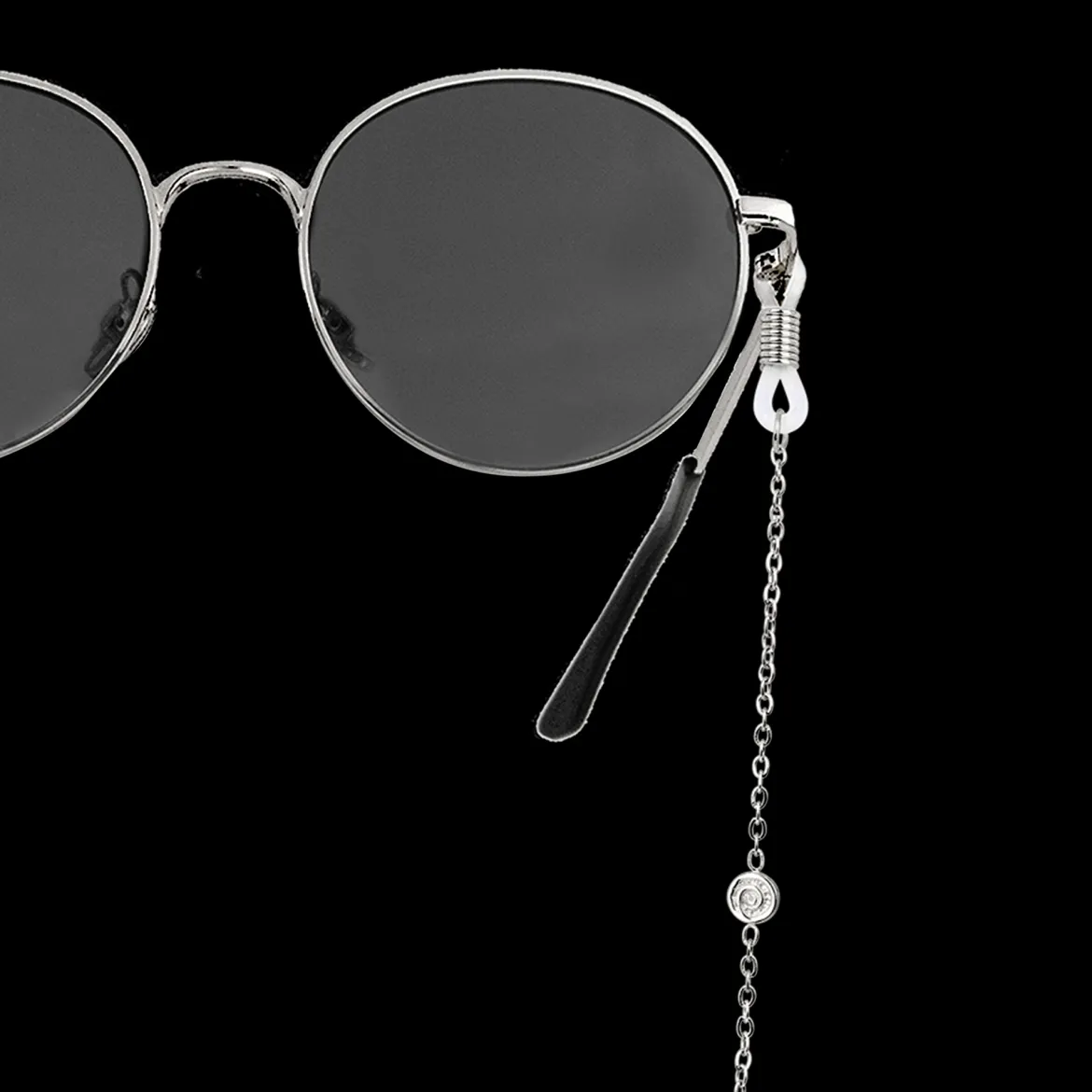 Swirl'n Sunglasses Chain Silber