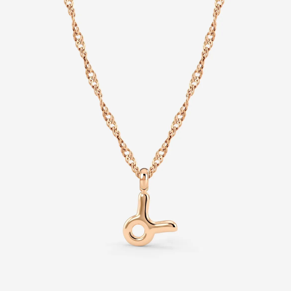 Taurus Bubble Necklace Roségold