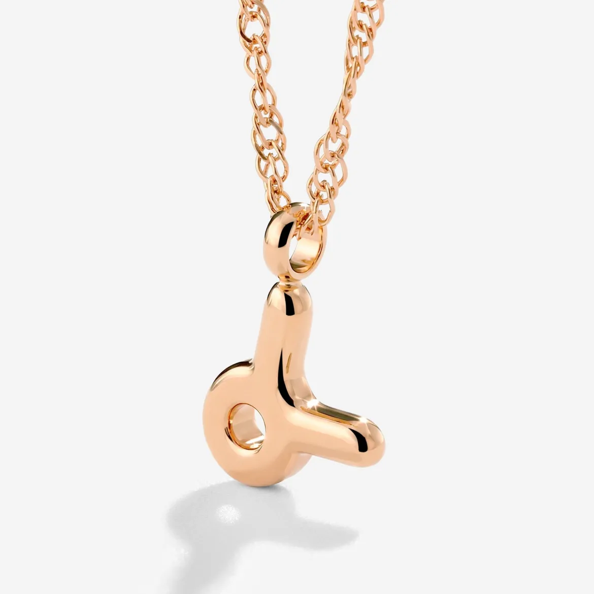 Taurus Bubble Necklace Roségold