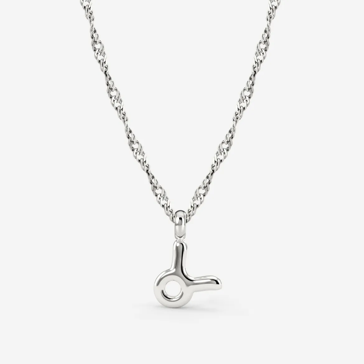 Taurus Bubble Necklace Silber