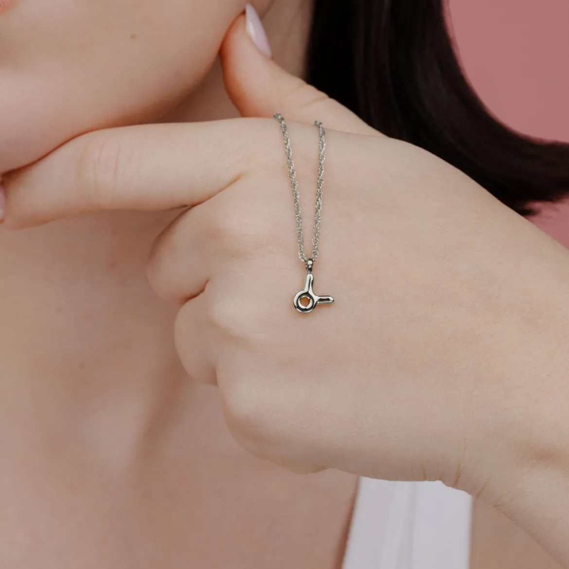 Taurus Bubble Necklace Silber