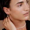 The Angel Hoop Set Small Gold