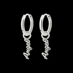 The Angel Hoop Set Small Silber