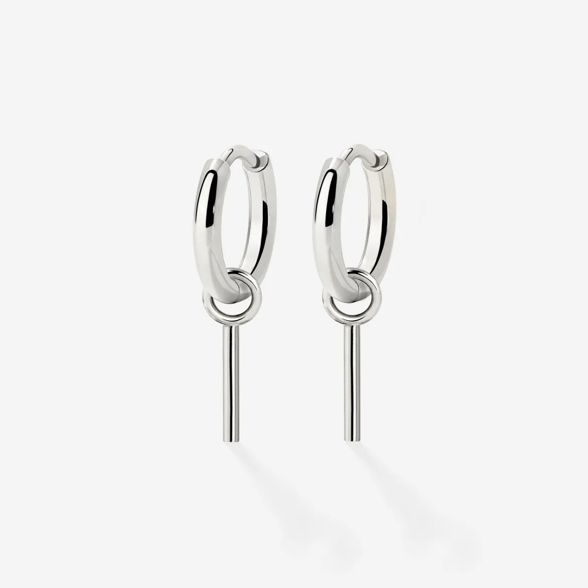 The Spine Hoop Set Baby Silber