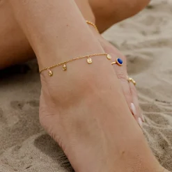 Tides of Time Anklet Gold