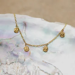 Tides of Time Anklet Gold