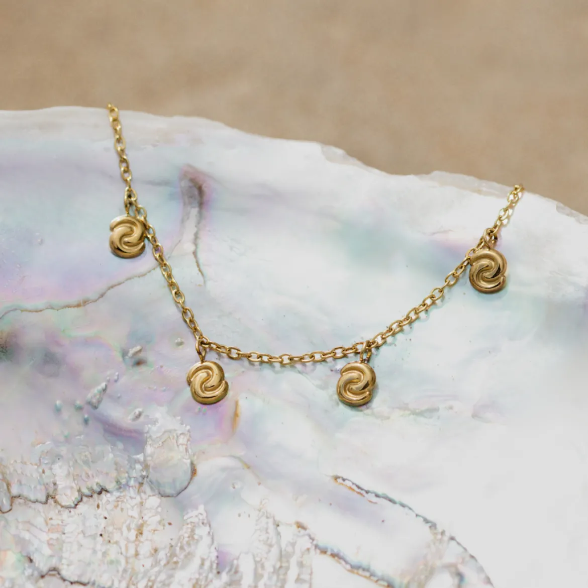 Tides of Time Anklet Roségold