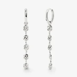 Tides of Time Hoop Set Small Silber