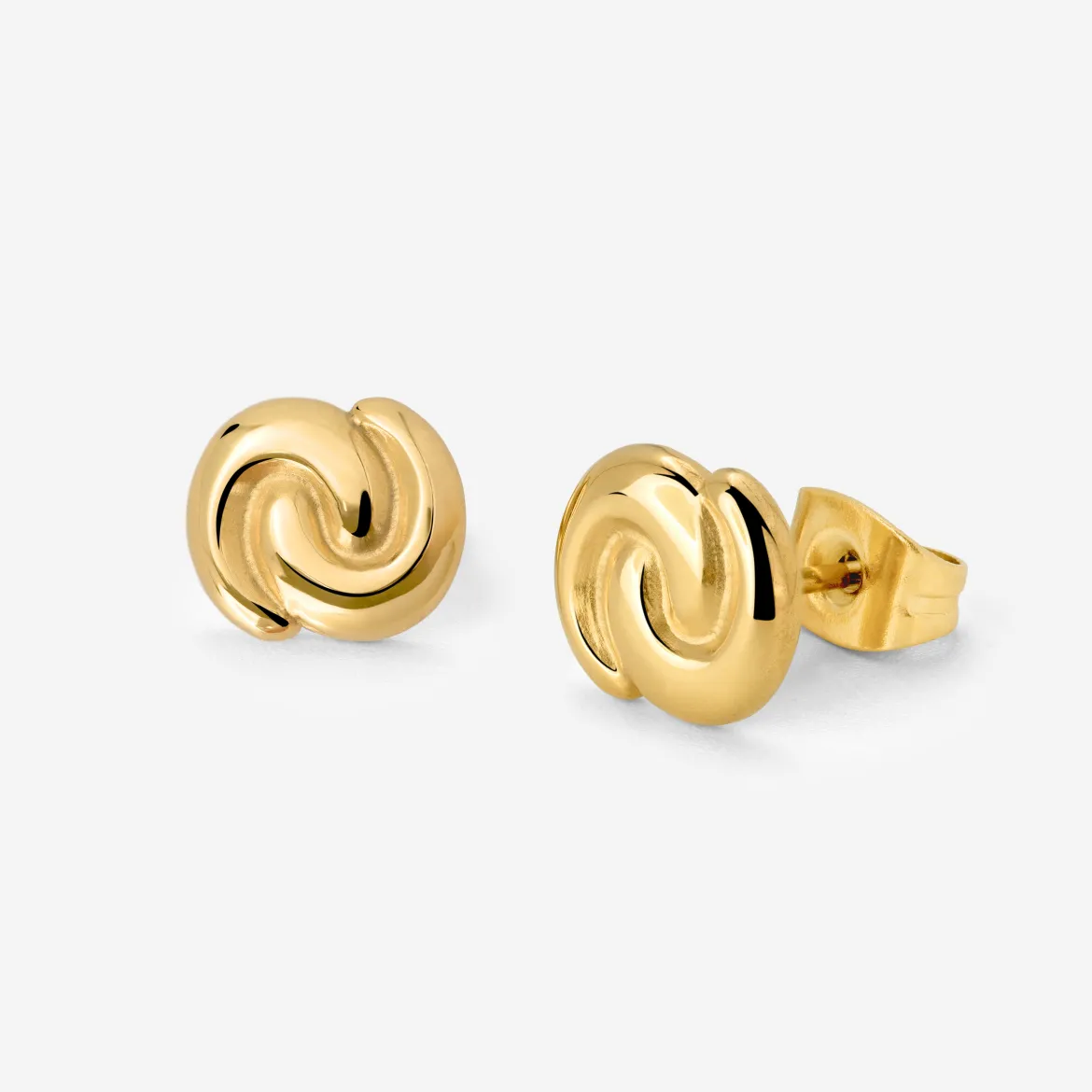 Tides of Time Studs Gold