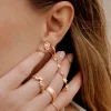 Tides of Time Studs Roségold