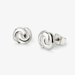 Tides of Time Studs Silber