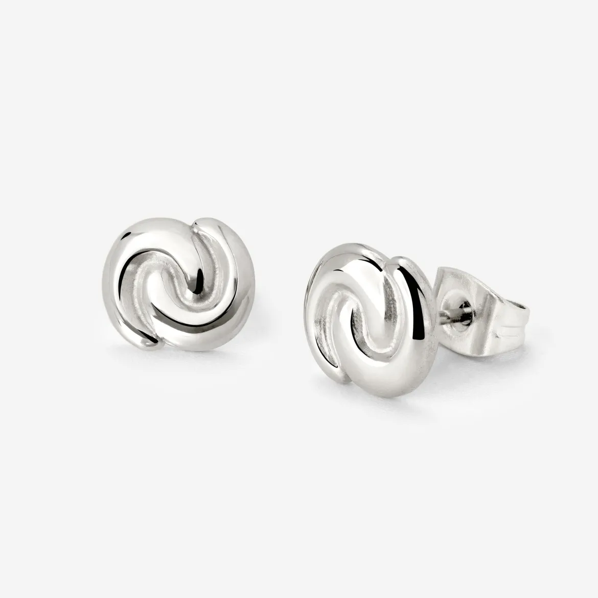 Tides of Time Studs Silber