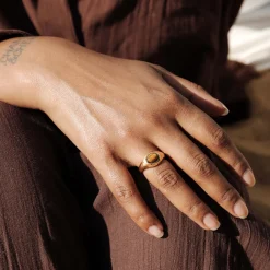 Tiger's Eye Ring Roségold