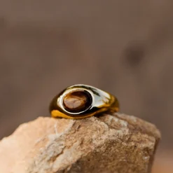 Tiger's Eye Ring Roségold
