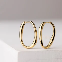 Timeless Oval Hoops Gold