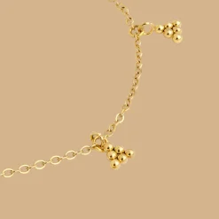 Tiny Beads Anklet Gold