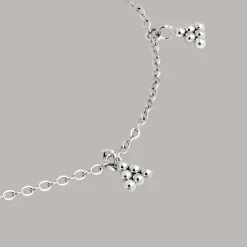 Tiny Beads Anklet Silber