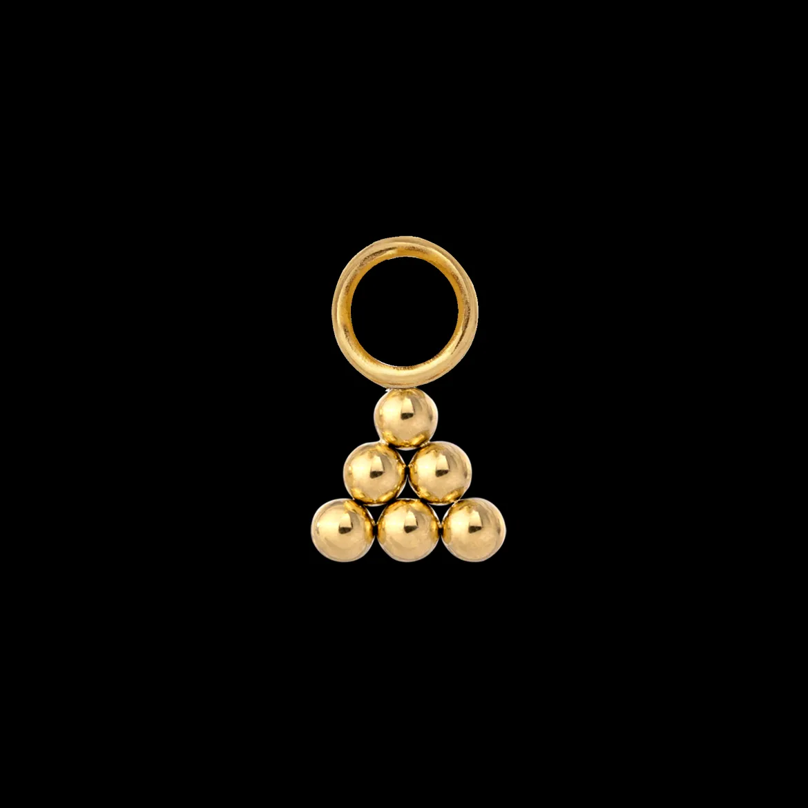 Tiny Beads Twisted Hoop Set Small Gold