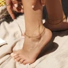 Tiny Coin Anklet Silber