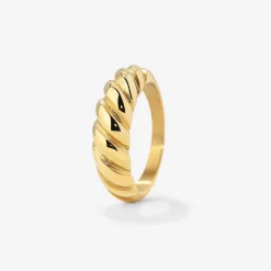 Towel Twist Ring Gold