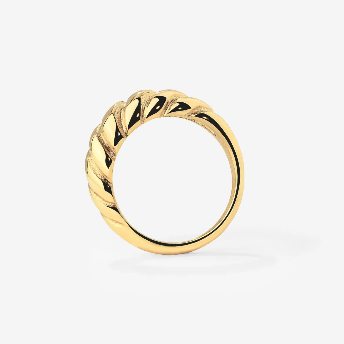 Towel Twist Ring Gold