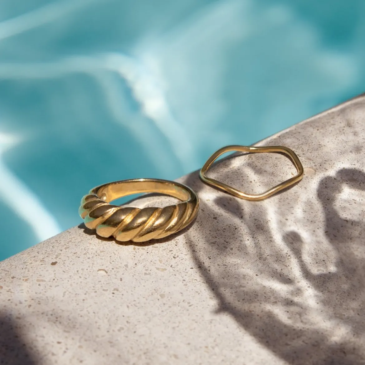 Towel Twist Ring Roségold