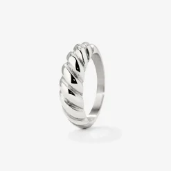 Towel Twist Ring Silber