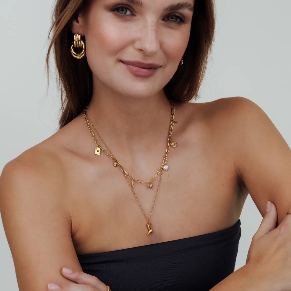 Treasure Box Necklace Gold