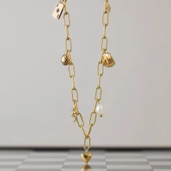Treasure Box Necklace Gold