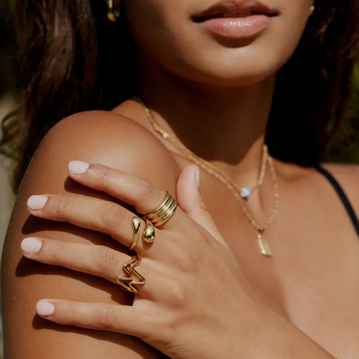 Trio Stack Ring Gold