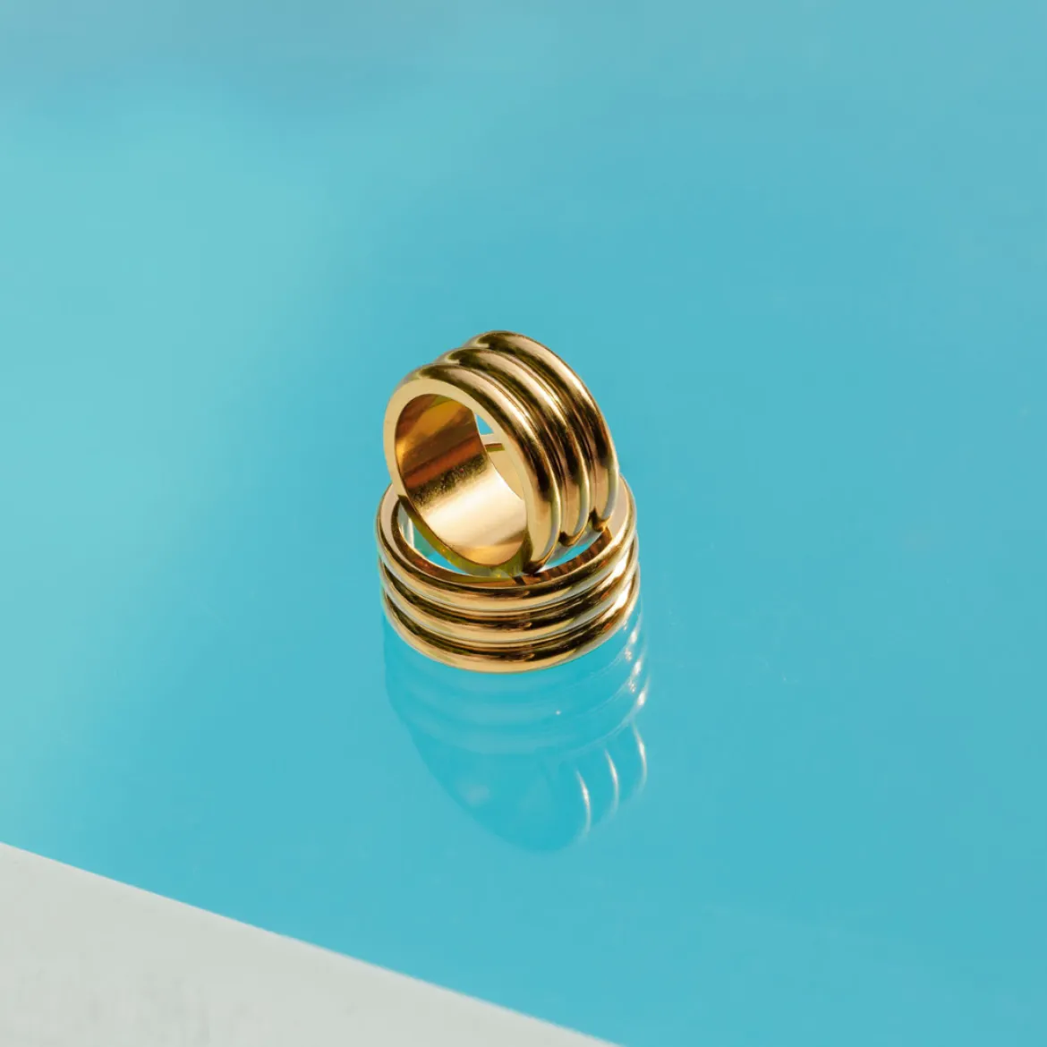 Trio Stack Ring Gold