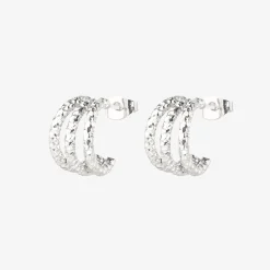 Triple Trouble Studs Silber
