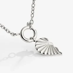 Twin Flame Left Classic Chain Necklace Set Silber