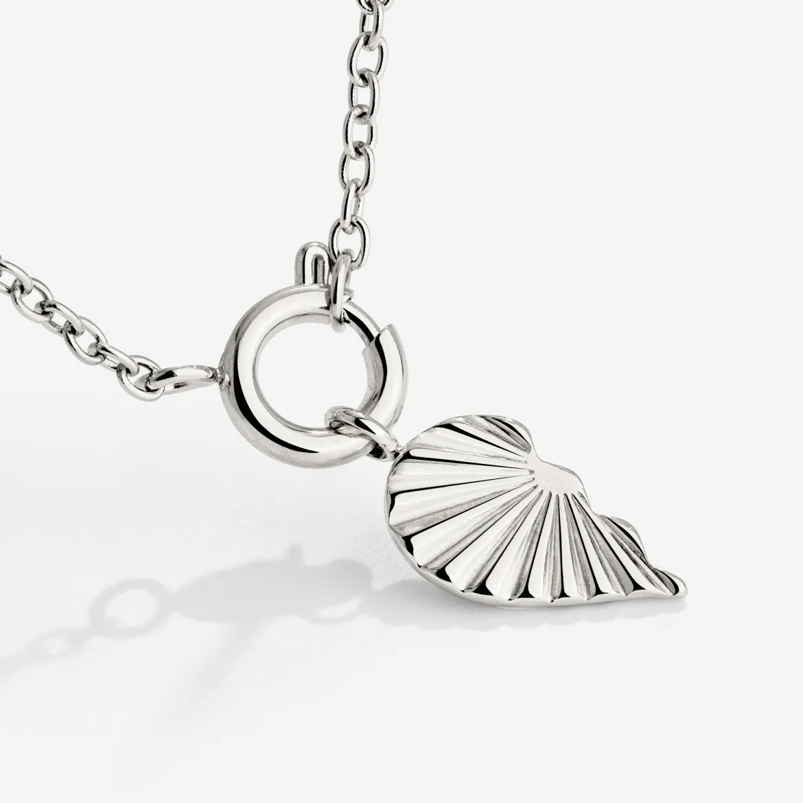 Twin Flame Left Classic Chain Necklace Set Silber