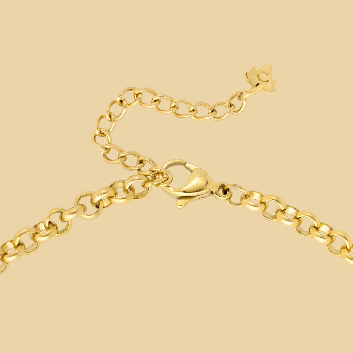 Twisted Donut Necklace Gold