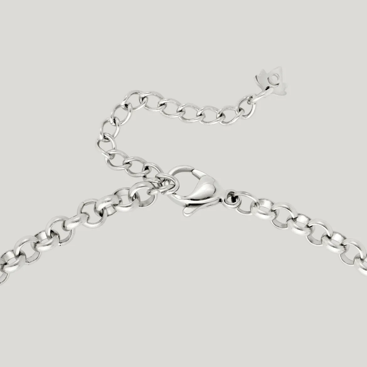 Twisted Donut Necklace Silber