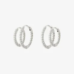 Twisted Hoop Bundle Small Silber