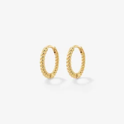 Twisted Hoops Baby - Gold