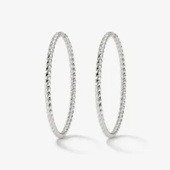 Twisted Hoops Extra Large Silber