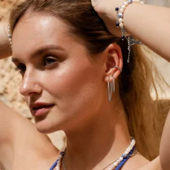 Twisted Hoops Extra Large Silber